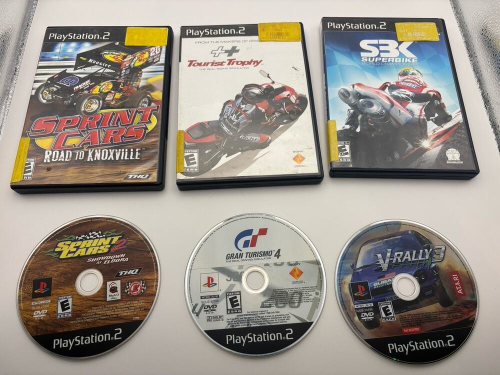 Ps2 Racing Games (Sprint Cars, Gran Turismo, V-Rally) All Boot Tested